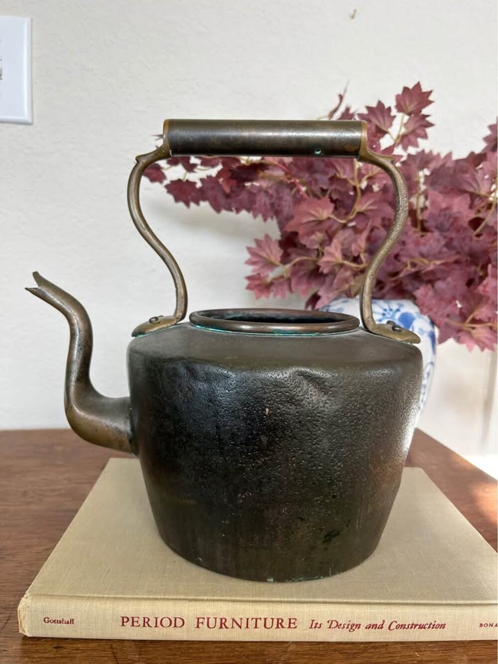 Antique Cast Iron Tea Kettle